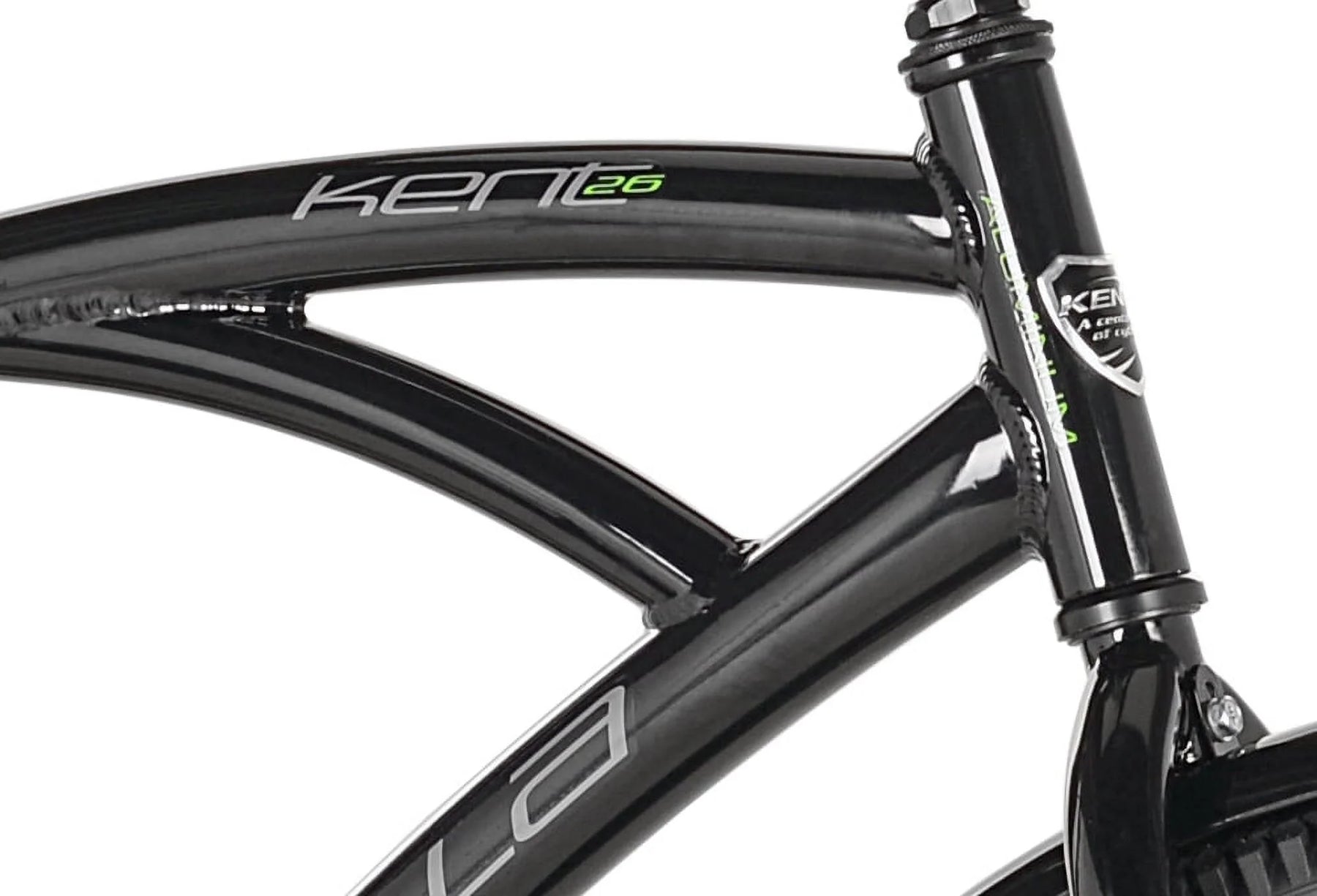 26" Kent la Jolla Cruiser Men'S Bike, Adult Ages 13+, Black/Green