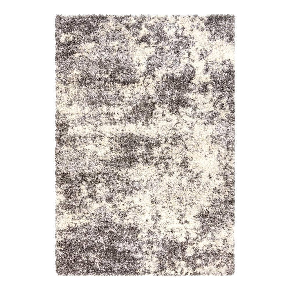 Gertmenian Anjou Patmos Gray 9 ft. x 13 ft. Abstract Shag Indoor Area Rug